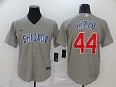 Cubs 44 Anthony Rizzo Gray 2020 Nike Cool Base Jersey,baseball caps,new era cap wholesale,wholesale hats